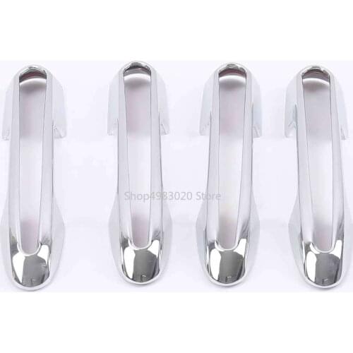 For Toyota RAV4 2019 2020 Door Handle Trim Cover Accessories Carbon Fiber ABS chrome/Carbon fiber Style Car Styling accessories