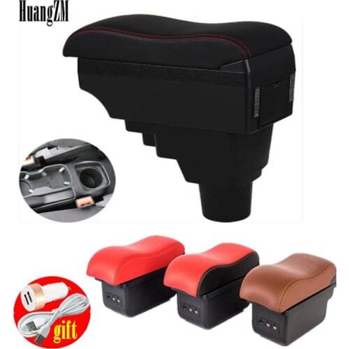 Armrest box For Chevrolet Sonic/Aveo 2012-2018 Center Centre Console Storage Box USB Charging ashtray with