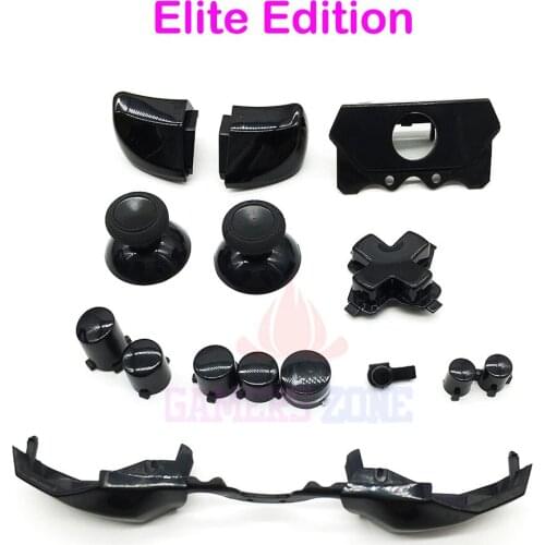 Full Black Button Set Dpad RT LT RB LB ABXY Guide For Xbox One Controller Elite Edition