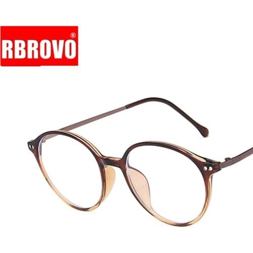 RBROVO Round Retro Glasses Women Vintage Glasses Frame Women Eyeglasses for Women/Men Brand Designer Lentes De Lectura Mujer