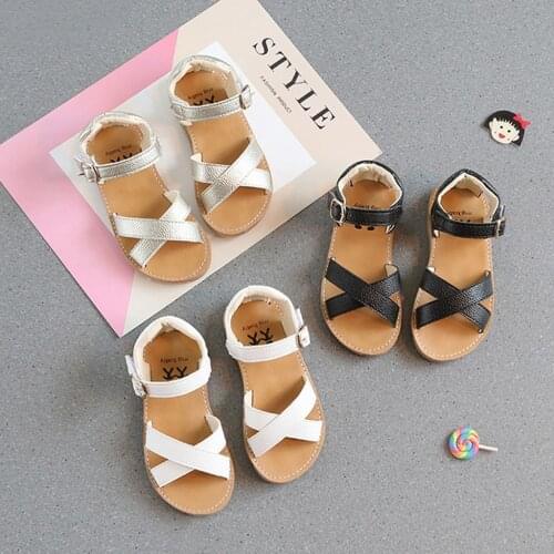 Fashion Summer Children Kids Girl Boy Outdoor Soft Cross Sandals Shoes Newest Summer Kids Shoes Leathers Children Sandals 2020