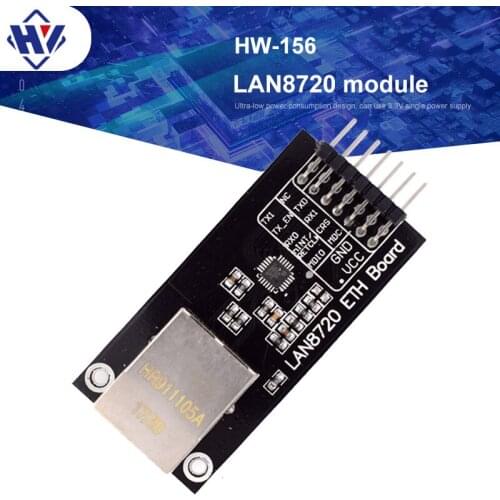 LAN8720 Network Module Ethernet Transceiver PHY Embedded Web Server RMII Interface MDIX Regulator I/O Voltage Development Board