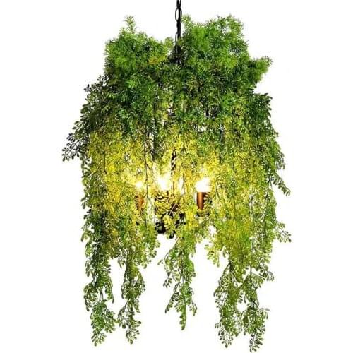 Nordic vintage birdcage plant pendant lights industry iron music theme restaurant living room decorated pendant lamps fixtures