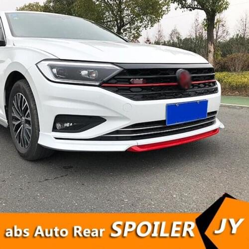 For Volkswagen Jetta Body kit spoiler 2019-2020 SAGITAR ABtKC ABS Rear lip rear spoiler front Bumper Diffuser Bumpers Protector