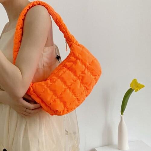 Summer Candy Color Cloud Bags for Women Cotton Nylon Female Large Capacity Shoulder Bag Brand Designer Handbags Light Fashion