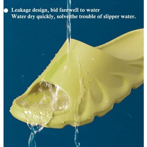 New Home shoes EVA Thick bottom soft Bathroom slippers Womens and Mens Summer Indoor Slippers Women outdoor Slides