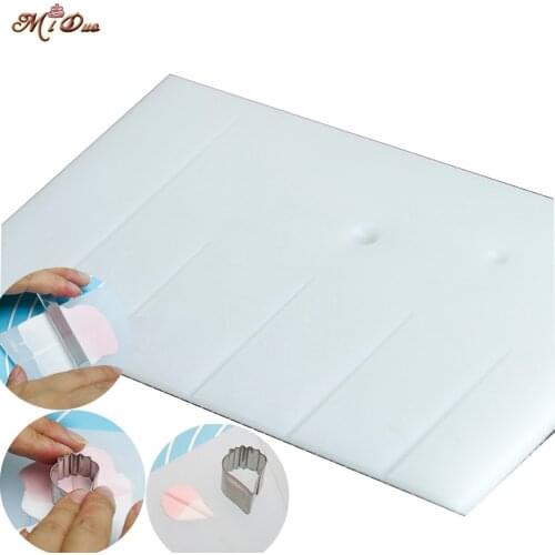 Cake Board 1PC Petal and Leaves Veining Grooves Board Decorating Rachis Platform Mould Cake Fondant Baking Flower Tools