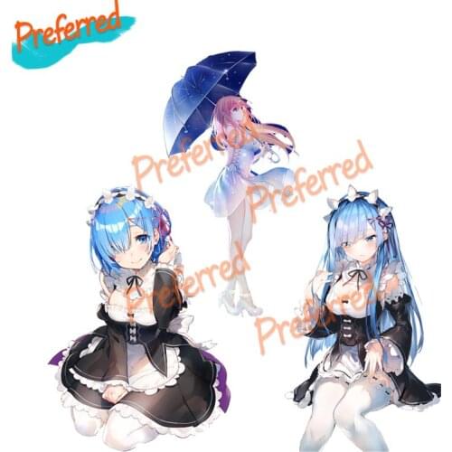 High Quality Re:Zero Studio Wall Stickers Gabinete Gamer Home Decoration Car Stickers Waterproof PVC