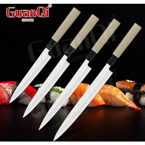 Japanese Sushi Kinfe Professional Salmon Sashimi Sushi Cooking Knife Professional Chef Kitchen Knife Fish Fillet Sashimi Knives