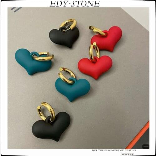 EDY CE Punk Classic Exaggeration Fashion Glossy Metal Personality Hoop Earrings For Women Girls Party Wedding Jewelry Gift