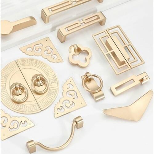 Gold Cabinet Knobs and Handles Luxury Gold Kitchen Cupboard Door Pulls European Drawer Furniture Handle Hardware