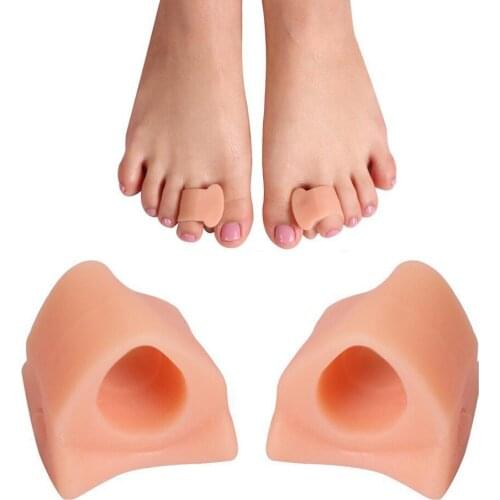 1 Pair Silicone Gel Toe Separator Straightener Bunion Spacers Corrector Adjuster Hallux Valgus Relief Pedicure Foot Care Tool