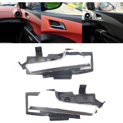 1Pair High-quality Car Inner Door Handle Electroplating 96462709 96462710 for Chevrolet-AVEO 2007-2011/AVEO5 2009-2011