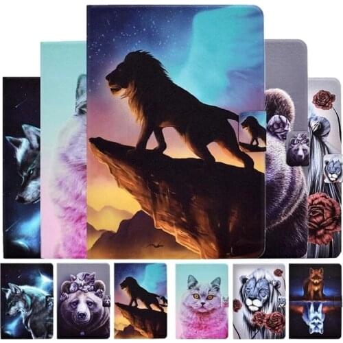 2021 For Amazon Fire HD 10 Plus 2021 HD10 Case Cartoon Wallet Leather Cover for Amazon Fire HD 10 Tablet Case 2021 2019 2017