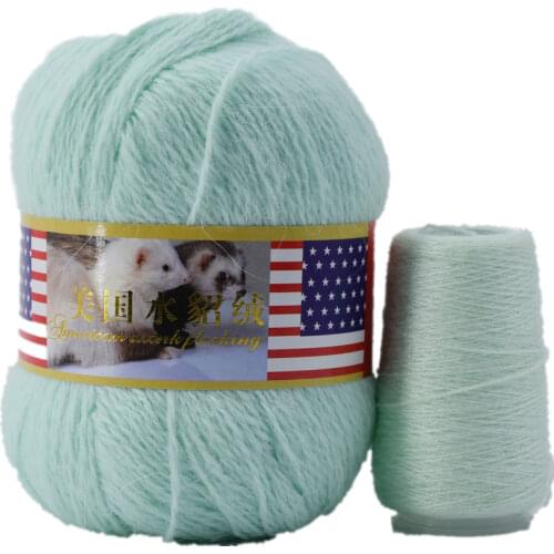 70g Long Plush Soft Mink Cashmere Wool Yarn Anti-pilling Hand-Knitting Thread Cardigan Luxury Crochet Scarf Fine Quality