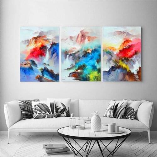 Abstract color painting diamond mosaic pattern Full DIY 5D Diamond Painting Cross Stitch Kits rhinestone Embroidery A1372