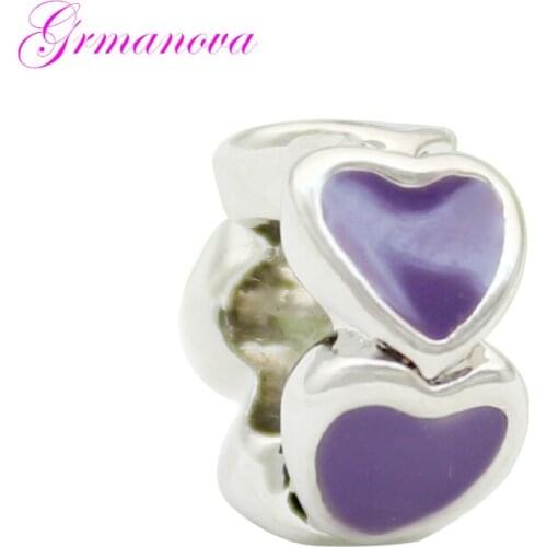 Blue Love Enamel Zinc Alloy Egg Charm Beads Manual DIY Jewelry Accessories Amulet Fit Pandora Bracelet Necklace