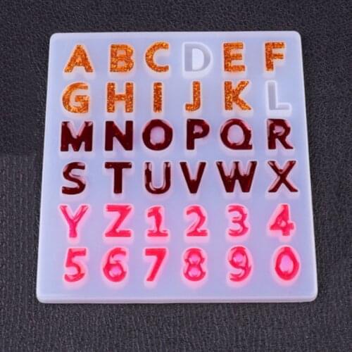 Uppercase Letter Silicone Mold Capital Letter Soft Mold for UV Resin Alphabet A To Z Mold Epoxy Resin Art Supplies Resin Mold