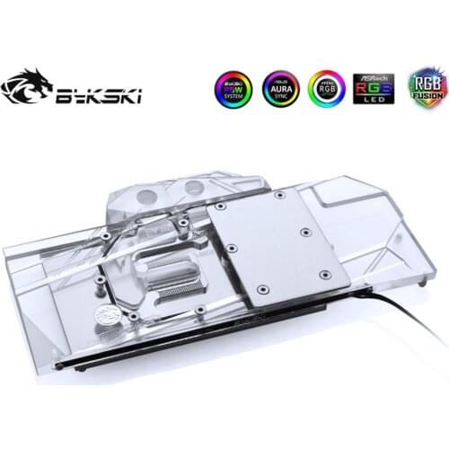 Bykski GPU Water Block Full Coverage Block For Gigabyte RTX2080/2070 Super WINDFORCE VGA Watercooler Heatsink RGB N-GV2080SWF-X