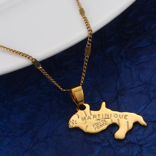 The Federal and Islamic Republic of The Comoros Moroni Map Pendant Necklace Fashion Jewelry