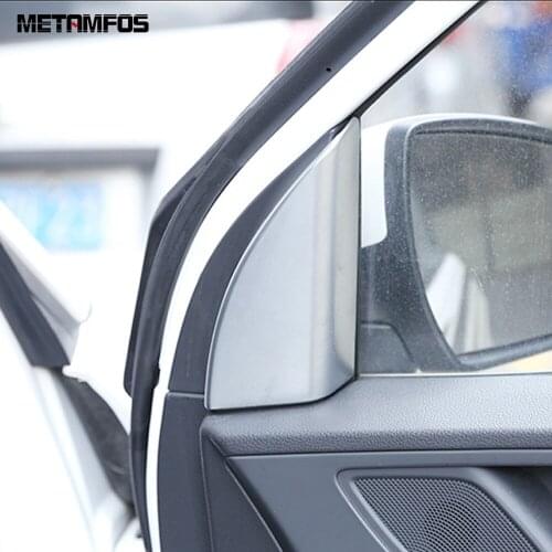 For Hyundai Tucson 2015-2018 2019 2020 Matte Window Inside Pillar Cover Molding Trim Decoration Sticker Interior Car Accessories