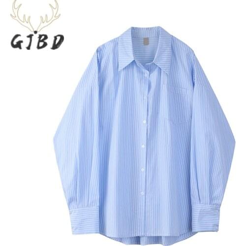 Женские рубашки в полоску GJBD China At AliExpress