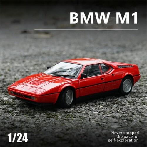 1:24 Scale BMW M1 Alloy Metal Retro Classic Car Model Diecast Simulation Toy Vehicles Sports Car Model Collection Childrens Gift
