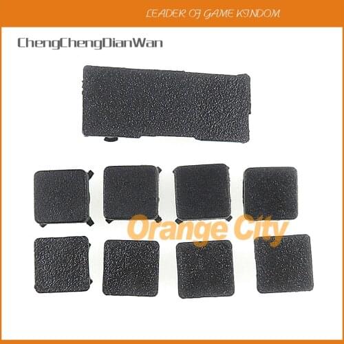 50sets/lot 9 in 1 Full set dust plug cover Screw Rubber Plug Rubber Feet Cover Set For PS3 Slim Console