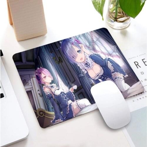 Re: Zero Rem 25*29CM Creative Cute Girl Gaming Anime Mouse Pad Kawaii Custom DIY Small Size Mouse Mat Player MousePads for Desk