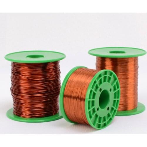 0.1/0.21/0.25/0.31/0.41/0.51/0.62copper wire Magnet Wire Enameled Copper Winding wire Coil Copper Wire Winding wire Weight 500g