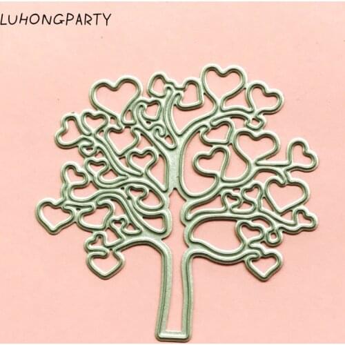 Love Hearts Tree/ Wishing Tree Card Maker Metal Die Cutting Dies For DIY Scrapbooking Photo Album Decorative Embossing Folder