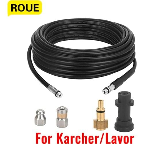 For Karcher K2K3K4K5 K6 K7 andLAVOR sewer cleaning hose high pressure cleaner Extension hose cord pipe gun nozzle kit Auto parts