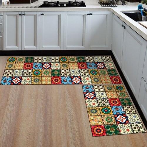 Non-slip Kitchen Home Door Mat Indoor Antislip Hallway Doormat Long Carpet Rug for Bedroom Corridor