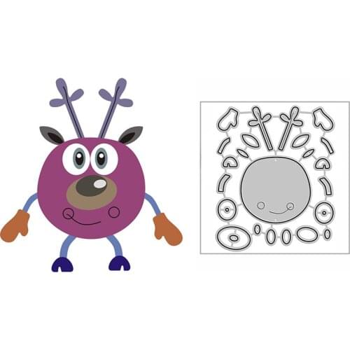 New Cutie Cartoon Deer Craft Embossing Mold 2021 Metal Cutting Dies for DIY Decorative Scrapbooking Album Card Making No Stamps