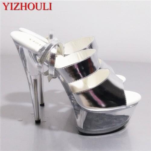 Sexy 15 CM High-Heeled Sandals Nightclub Dance Shoes Pole Dancing Shoes Model High Heels Dance Shoes