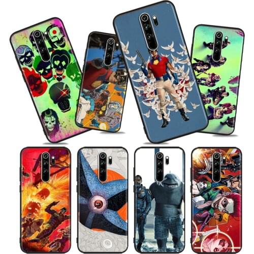 Villain film Soft TPU For Xiaomi Redmi Note10 10S 9T 9S 9 8T 8 7 6 5A 5 4 4X Prime Pro Max Black Phone Case