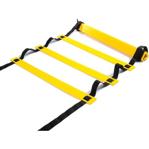 Adjustable Outdoor Soccer Football Training Ladder Durable Agility Ladder for Speed Training Fitness Football Agile Pace Black
