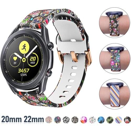 New Silicone Watchband for Samsung Galaxy Watch 3 41/45mm Bracelet Band for Galaxy Watch 42/46mm Wrist Strap Accessories 20/22mm