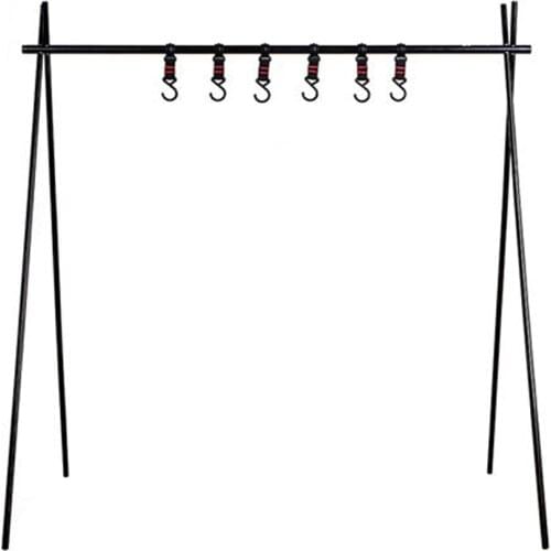 ShineTrip Outdoor Cookware Hanging Rack Triangular Pot Pan Camping Light Tools Hanging Campsite Storage Rack Hook Clothes Hanger