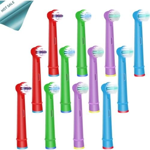 12pcs Replacement Kids Children Tooth Brush Heads For Oral-B Electric Toothbrush Fit Advance Power/Pro Health/Triumph/3D Excel
