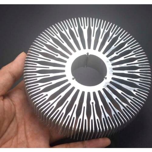 20-30w High Power led heatsink 135mm sunflower radiator high-quality thermal conductivity aluminum oxide bright silver heatsink