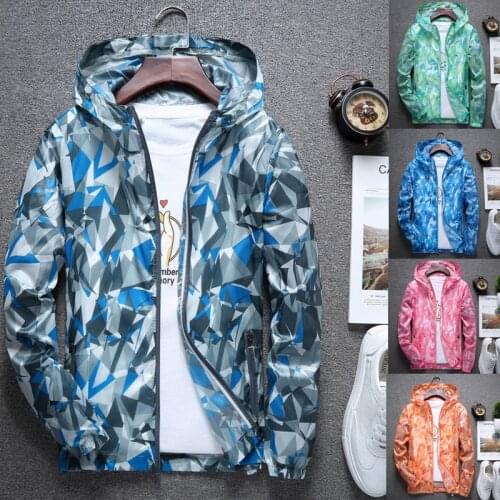 Summer light sports mens windbreaker couple jacket Womens outdoor breathable beachwear sun protection clothing