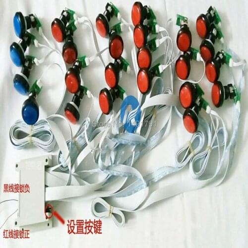 Magic buttons props 24 colour buttons auto music props Takagism game Real life escape room game prop light shooting to unlock