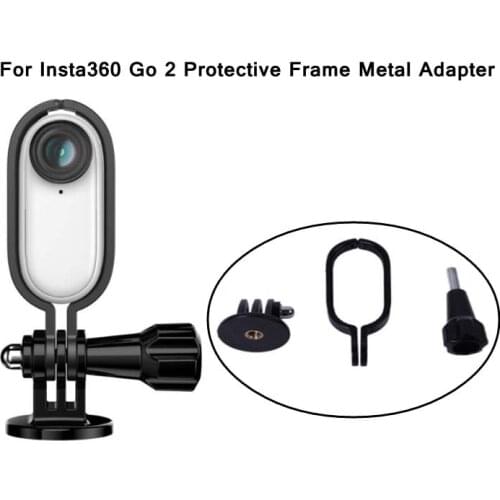 For Insta360 GO 2 Camera Protective Frame Metal Adapter Bracket Expansion 1/4in Adapter Mount Bracket Insta360 Go 2 Accessories