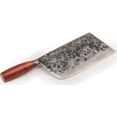 ZhenSanHuan Hand Hammered Forged Chefs Knife Cooks knife Cleaver Full Tang Carbon Steel - All Purpose Knife