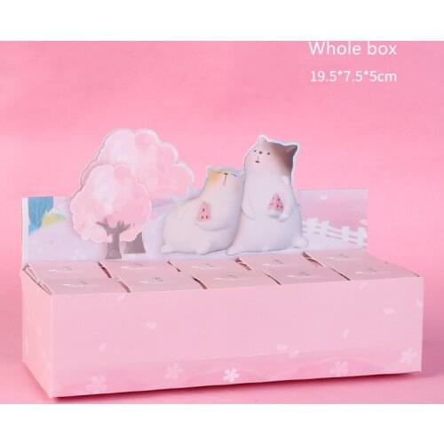 Blind Box Toy Cartoon Cute Anime Cat Blind Box Guess Bag Blind Bag Toys Anime Figures Cute Desktop Model Girl Birthday Gift