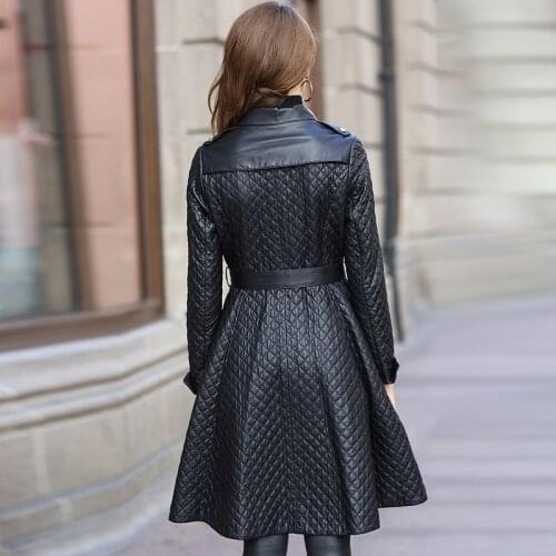 Leather Jacket Winter Jacket Women Genuine Sheepskin Coat Female Thick Parka Women Clothes 2020 Long Trench Coats MY4446