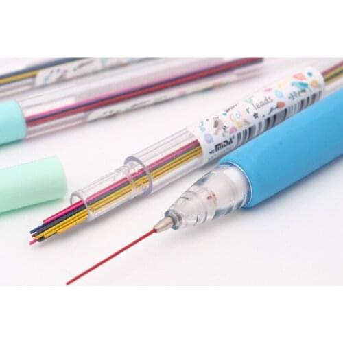 0.5mm/0.7mm Refill Automatic Pencil Refill Stationery Drawing Office Supplies Automatic Color Lead Pencil