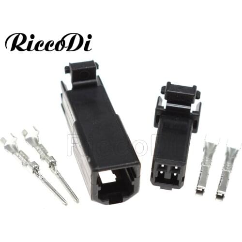 1/5/20Sets Tyco 2 Ways Car Speaker Pug Tweeter Plug Electric Harness Female Male Connector 174057-2 174056-2 for Mazda