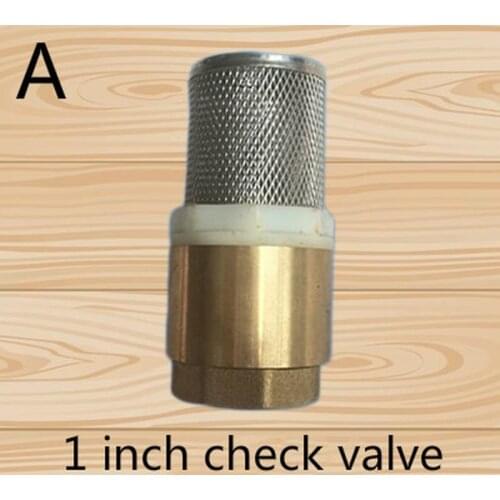 1 inch Brass Check Valve With Mesh Strainer Filter one-way valve for refueling pump oil tubing foot valve